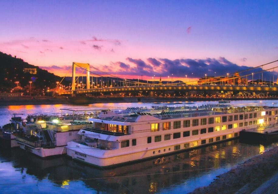 River Ships and Bridge